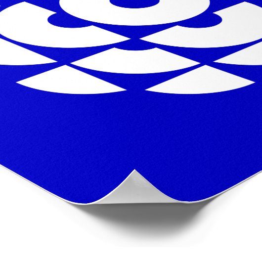 CBC 1986 Logo blauw Poster (Hoek)