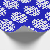 CBC 1986 Logo blauw Poster Cadeaupapier (Hoek)