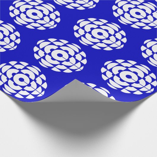 CBC 1986 Logo blauw Poster Cadeaupapier (Hoek)