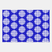 CBC 1986 Logo blauw Poster Inpakpapier Vel (Voorkant)