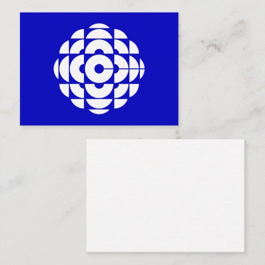 CBC 1986 Logo blauw Poster Notitiekaartje (Voorkant / Achterkant)