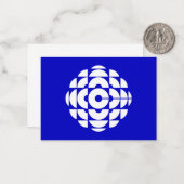 CBC 1986 Logo blauw Poster Notitiekaartje (Voorkant / Achterkant in situ)