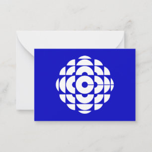 CBC 1986 Logo blauw Poster Notitiekaartje