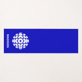 CBC 1986 Logo blauw Poster Yogamat (Voorkant (horizontaal))