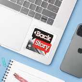 CBC Back Story Sticker (Laptop met iPhone)