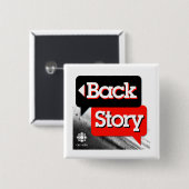 CBC Back Story Vierkante Button 5,1 Cm (Voorkant /achterkant)