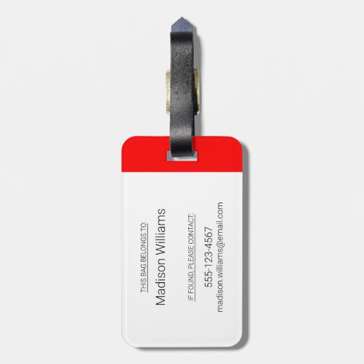 CBC Campus Bagagelabel (Achterkant verticaal)