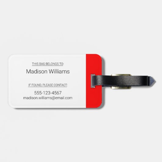 CBC Campus Bagagelabel (Achterkant horizontaal)