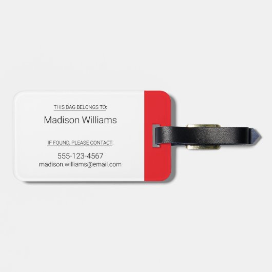 CBC Canada leest Bagagelabel (Achterkant horizontaal)