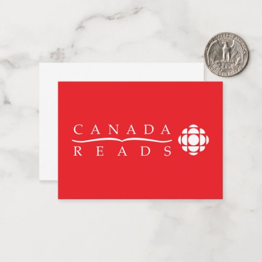 CBC Canada leest Notitiekaartje (Voorkant / Achterkant in situ)