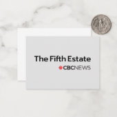 CBC De vijfde staat Notitiekaartje (Voorkant / Achterkant in situ)