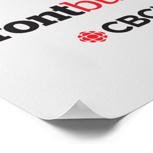 CBC Front Burner-Poster Poster (Hoek)