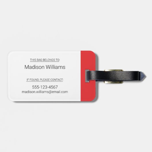 CBC Gem Bagagelabel (Achterkant horizontaal)