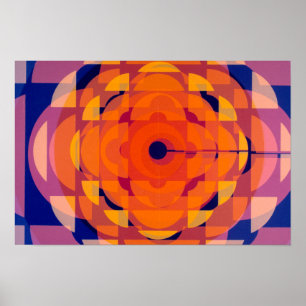 CBC gestileerd logo jaren 70 Poster