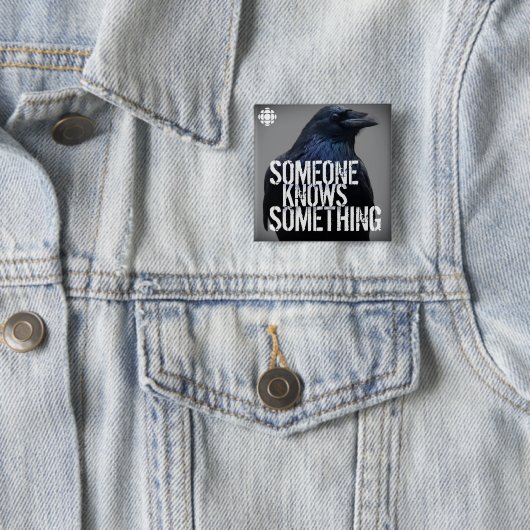 CBC Iemand kent iets Vierkante Button 5,1 Cm (In situ)