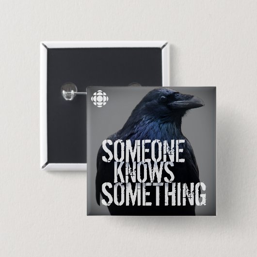 CBC Iemand kent iets Vierkante Button 5,1 Cm (Voorkant /achterkant)