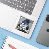 CBC Iemand weet iets Sticker (Laptop met iPhone)