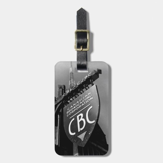 CBC Jarvis Street Sign (1940) Bagagelabel (Voorkant verticaal)