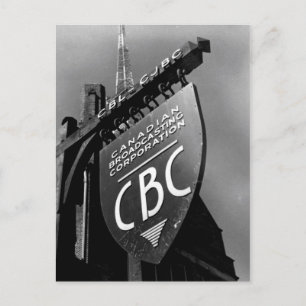 CBC Jarvis Street Sign (1940) Briefkaart