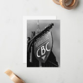 CBC Jarvis Street Sign (1940) Notitiekaartje (Voorkant / Achterkant in situ)