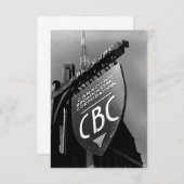 CBC Jarvis Street Sign (1940) Notitiekaartje (Voorkant / Achterkant)