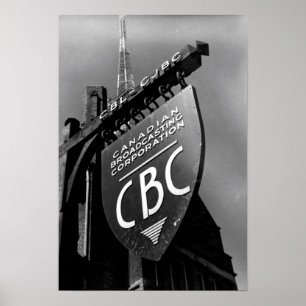 CBC Jarvis Street Sign (1940) Poster