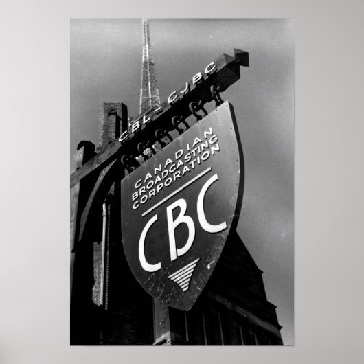 CBC Jarvis Street Sign (1940) Poster (Voorkant)