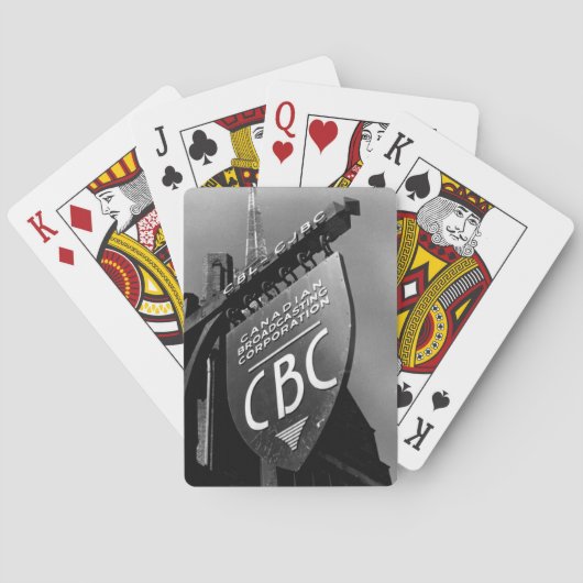CBC Jarvis Street Sign (1940) Speelkaarten (Achterkant)