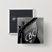 CBC Jarvis Street Sign (1940) Vierkante Button 5,1 Cm (Voorkant /achterkant)