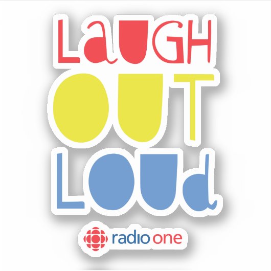 CBC Laugh Out Loud Sticker (Voorkant)