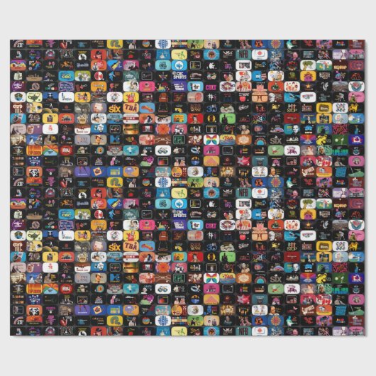 CBC-logo's en grafisch Poster Cadeaupapier (Vlak)