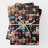 CBC-logo's en grafisch Poster Inpakpapier Vel (In situ)