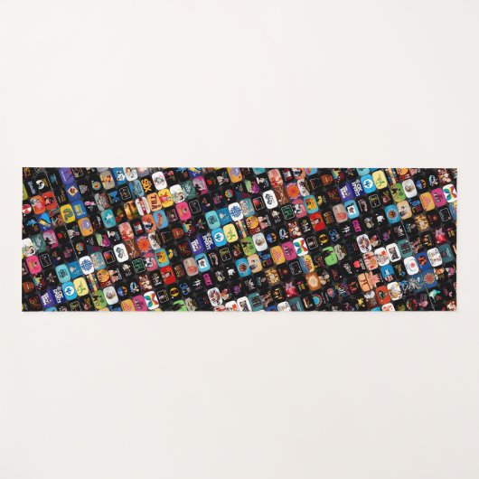 CBC-logo's en grafisch Poster Yogamat (Voorkant (horizontaal))