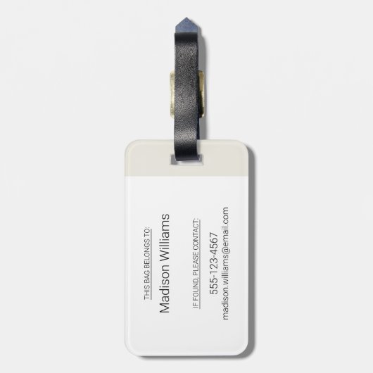 CBC - Natuur van de dingen sinds 1979 Bagagelabel (Achterkant verticaal)