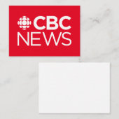 CBC News Notitiekaartje (Voorkant / Achterkant)