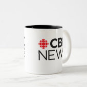 CBC News Tweekleurige Koffiemok (Voorkant rechts)