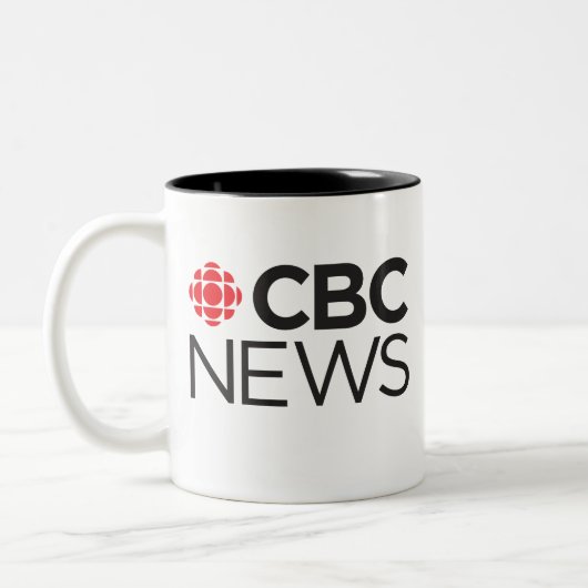 CBC News Tweekleurige Koffiemok (Links)