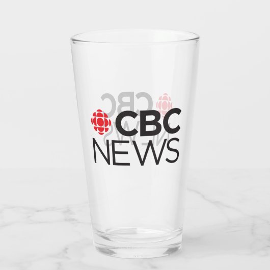 CBC Nieuws Glazen Tumbler (Achterkant)