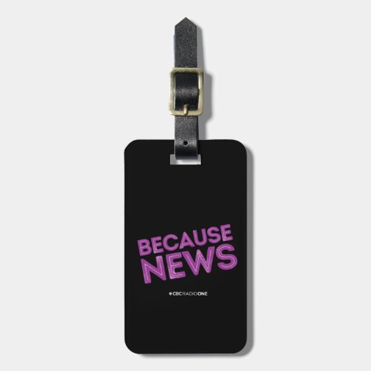 CBC Omdat nieuws Bagagelabel (Voorkant verticaal)