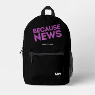 CBC Omdat nieuws Bedrukte Rugzak