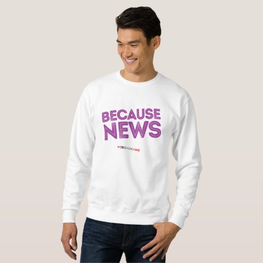 CBC Omdat Nieuws Sweatshirt (Voorkant volledig)