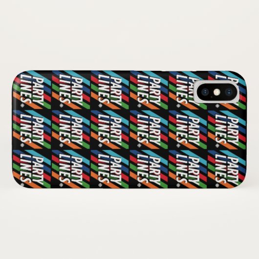 CBC Party Lines Telefoonhoesje Case-Mate iPhone Case (Achterkant (horizontaal))