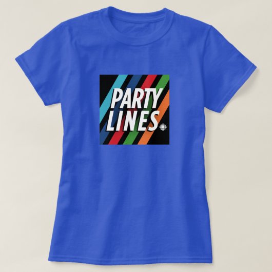 CBC Party Lines Vrouwen T-shirt (Design voorkant)