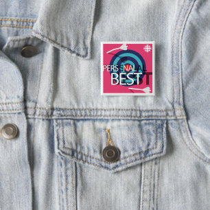 CBC persoonlijk beste Vierkante Button 5,1 Cm