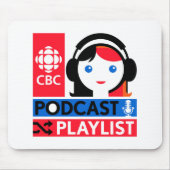 CBC Podcast-afspeellijst Muismat (Voorkant)