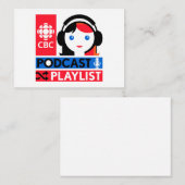 CBC Podcast-afspeellijst Notitiekaartje (Voorkant / Achterkant)