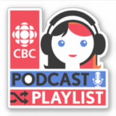 CBC Podcast-afspeellijst Sticker (Voorkant)