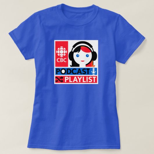 CBC Podcast-afspeellijst T-shirt (Design voorkant)