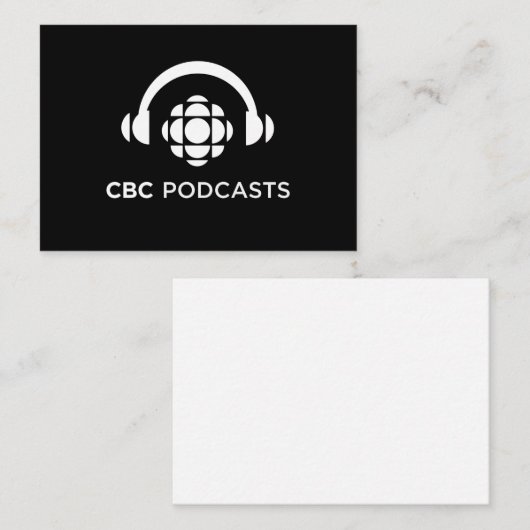 CBC Podcasts Notitiekaartje (Voorkant / Achterkant)