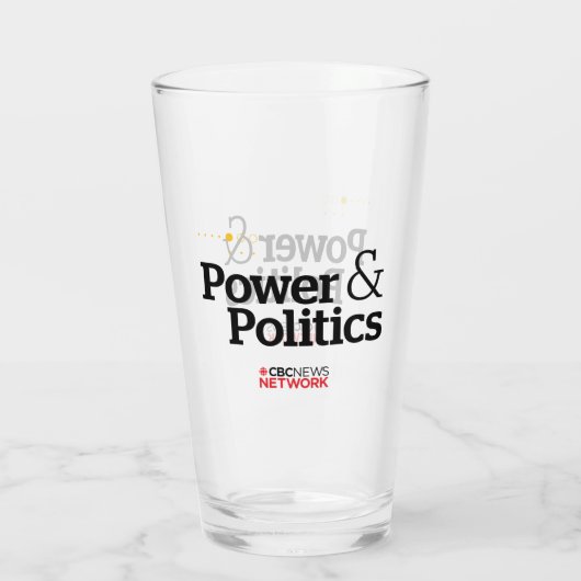 CBC Power & Politics Glass Tumbler (Achterkant)